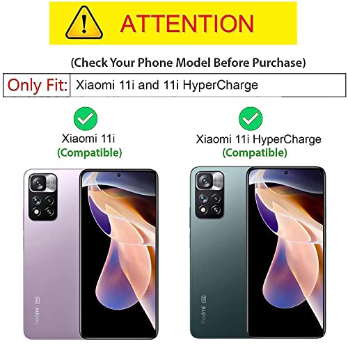 Kapa Matte Lens Protective Back Cover for Xiaomi 11i / 11i Hypercharge, Slim Silicone with Soft Lining Shockproof Flexible Full Body Bumper Case (Black) - Image 2