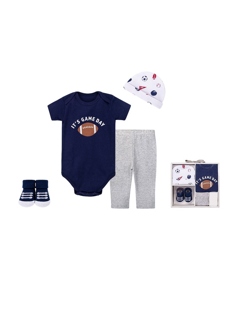 Factory Price 5 Piece Multicolour   Kids Wear Gift Set For Unisex - B - Image 1