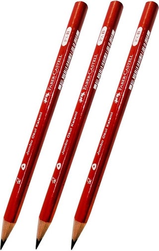 My First Pencil Jumbo Triangular Starter Pencil Black 2.5 B 3 Pieces Faber Jumbo Pencil Slotted Body Triangular - pzsku/Z91025C2DDB1DB16FF88AZ/45/_/1725725378/6f528c60-0865-4dc5-8769-8cab1c46ca74