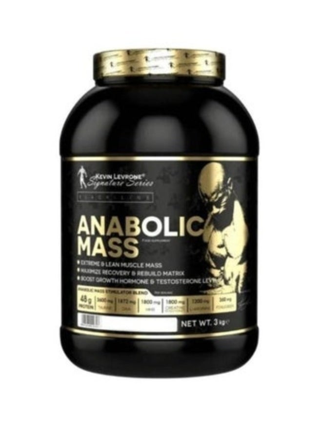 KEVIN LEVRONE - Anabolic Mass, Pro Muscle Building Weight Gainer, Vanilla Flavour, 3kg - Image 1