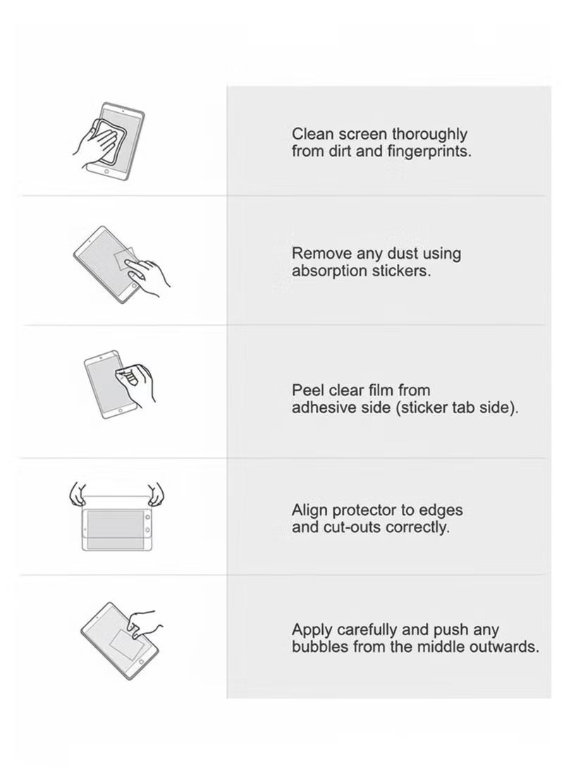 YoYoTech Samsung Galaxy Tab S11 (2025) Screen Protector Edge to Edge Full Screen Coverage Anti Scratch Tempered Glass Film for Samsung Galaxy Tab S11 2025 Model. - Image 5