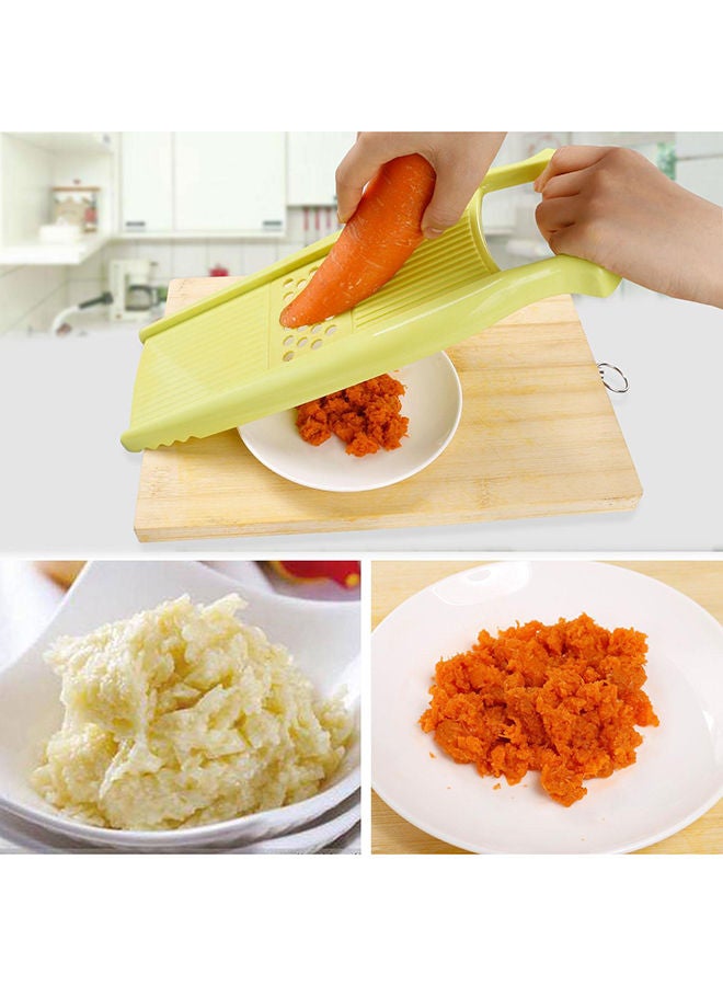 NIBEMINENT Vegetable Slicer With Stainless Steel Blades Green 34x13x3centimeter - Image 5