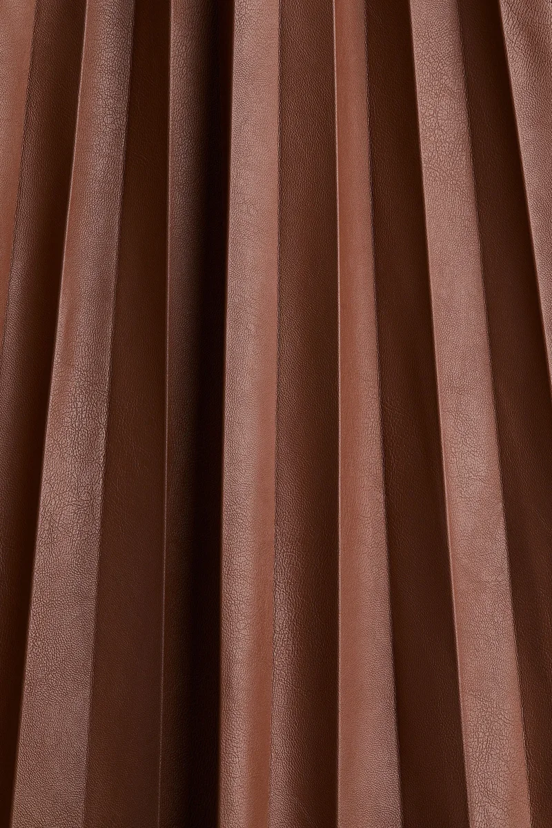 H&M Coated plissé skirt