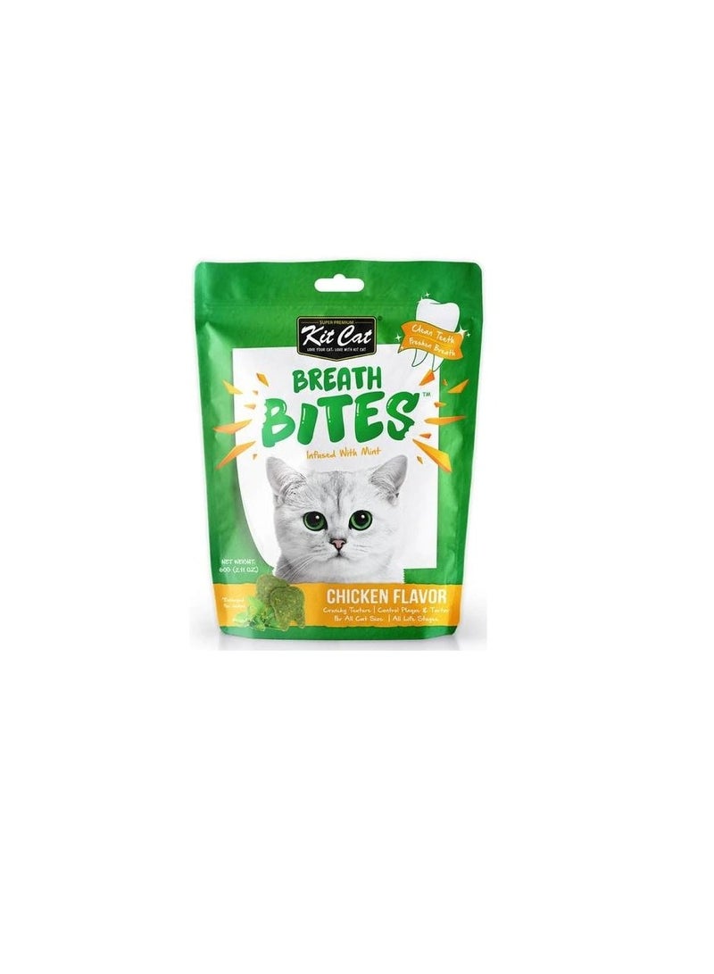 Kit Cat Breath Bites Chicken Flavour Cat Treats - Image 3