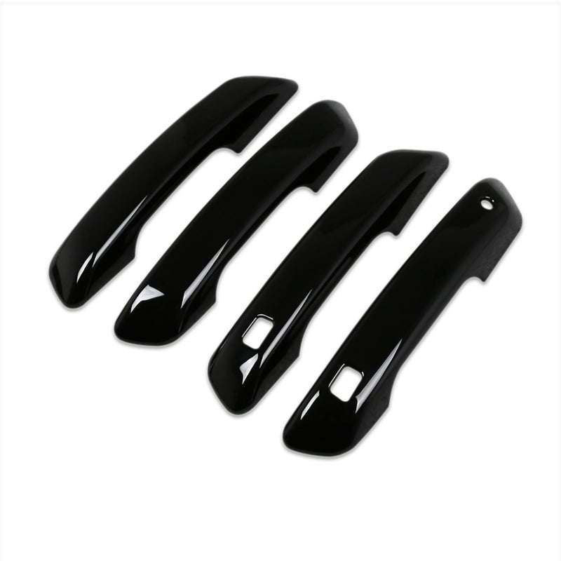 Beautost Fit for Jeep New Grand Cherokee 2024 2025 2026 with Smart Keyhole Door Handle Cover Trims Piano Black - Image 2