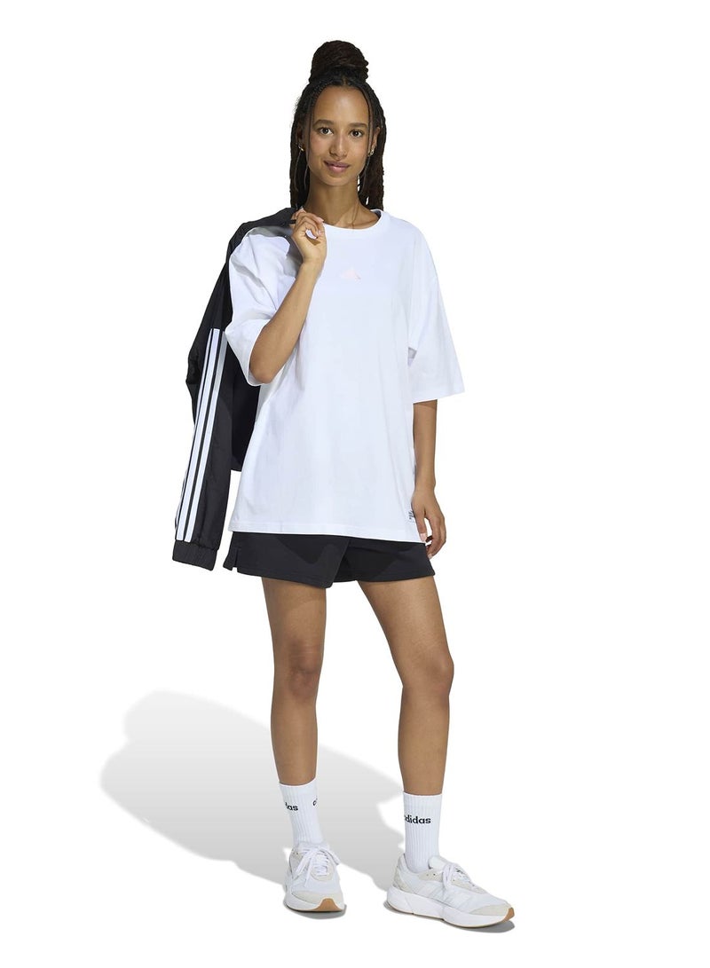 Adidas Mini Embroidery Oversized Graphic T-Shirt - Image 5