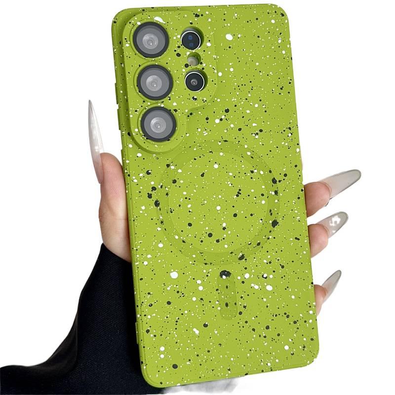 MagSafe Case | Green Silicone | Shockproof Cover for Samsung Galaxy A55 - Image 1
