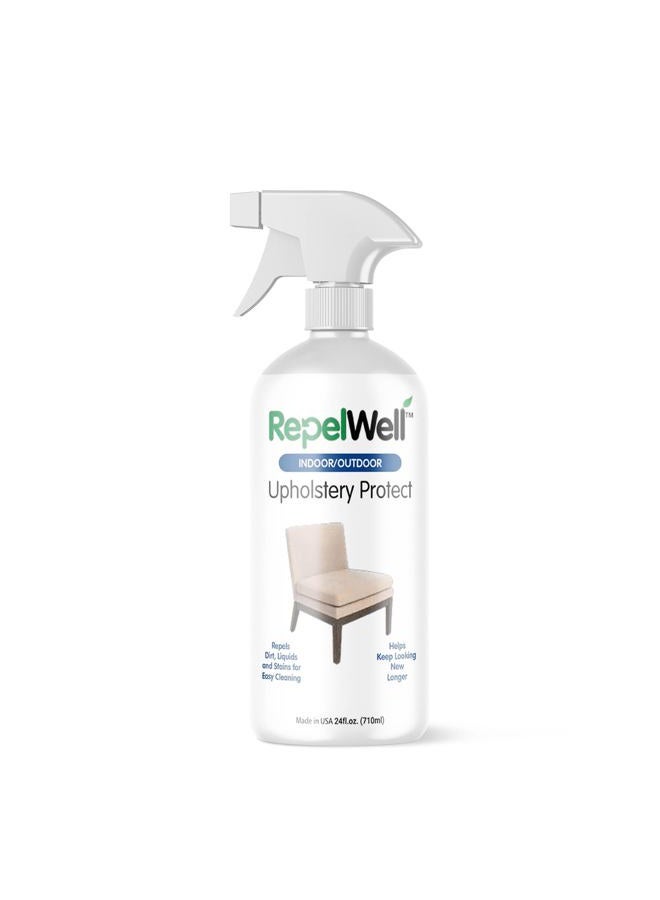 RepelWell Upholstery Protect Stain & Water Repellent Spray (24oz) Eco-Friendly, Pet-Safe Spray Keeps Your Fabric, Leather & Suede Upholstery Looking Like New - Image 1