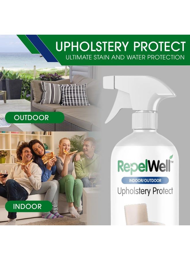 RepelWell Upholstery Protect Stain & Water Repellent Spray (24oz) Eco-Friendly, Pet-Safe Spray Keeps Your Fabric, Leather & Suede Upholstery Looking Like New - Image 3