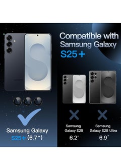 بورتوني واقي عدسة الكاميرا لهاتف Samsung Galaxy S25 Plus 5G 9H من الزجاج المقوى المعدني بحلقة فردية سهل التركيب لهاتف Samsung Galaxy S25 Plus  - Image 2