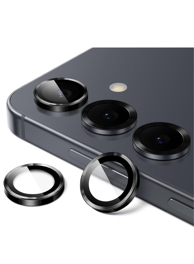 BORTONY Samsung Galaxy S25 Plus 5G Camera Lens Protector 9H Tempered Glass Metal Individual Ring Cover Easy Installation For Samsung Galaxy S25 Plus  - Image 1