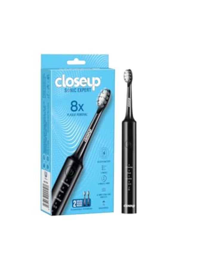 Closeup Sonic Expert Electric Toothbrush Black