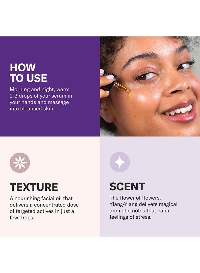 أوداسايت سيروم أوداسيتي المُركّز المُضاد للشيخوخة بخلاصة ثمر الورد واليلانغ يلانغ - سيروم خفيف الوزن للوجه، يُغذي البشرة ويُعالج الخطوط الدقيقة، ويُضفي عليها مظهرًا ممتلئًا وشبابيًا - 0.17 أونصة سائلة - Image 4