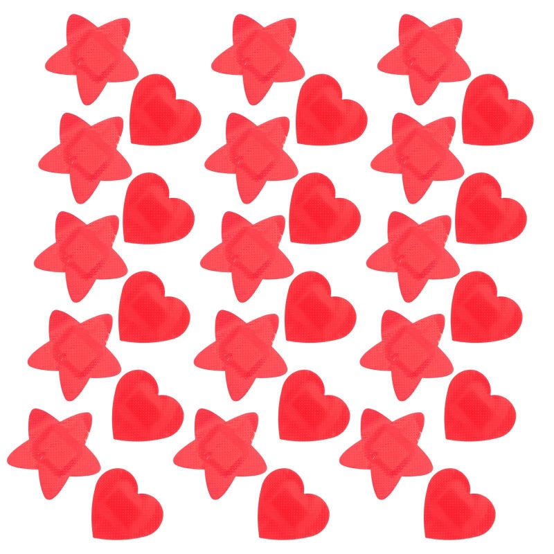 30 Adhesive Bandages Set Heart Star Shaped Flexible Plasters For Wound Protection First Aid - Image 2