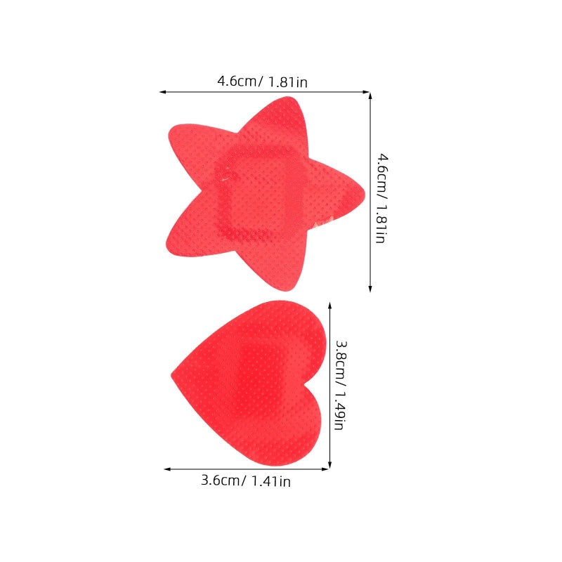 30 Adhesive Bandages Set Heart Star Shaped Flexible Plasters For Wound Protection First Aid - Image 3