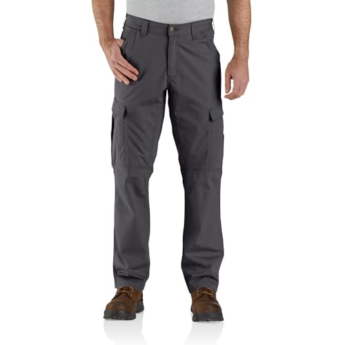 carhartt بنطال عمل كار هارت للرجال بتصميم مريح من قماش ريب ستوب - ظل - 32 x 32 - Image 2