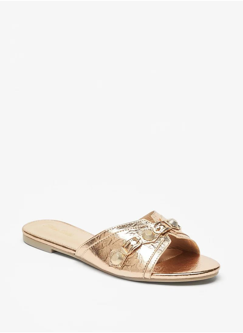 Flora Bella Embellished Slip On Slides