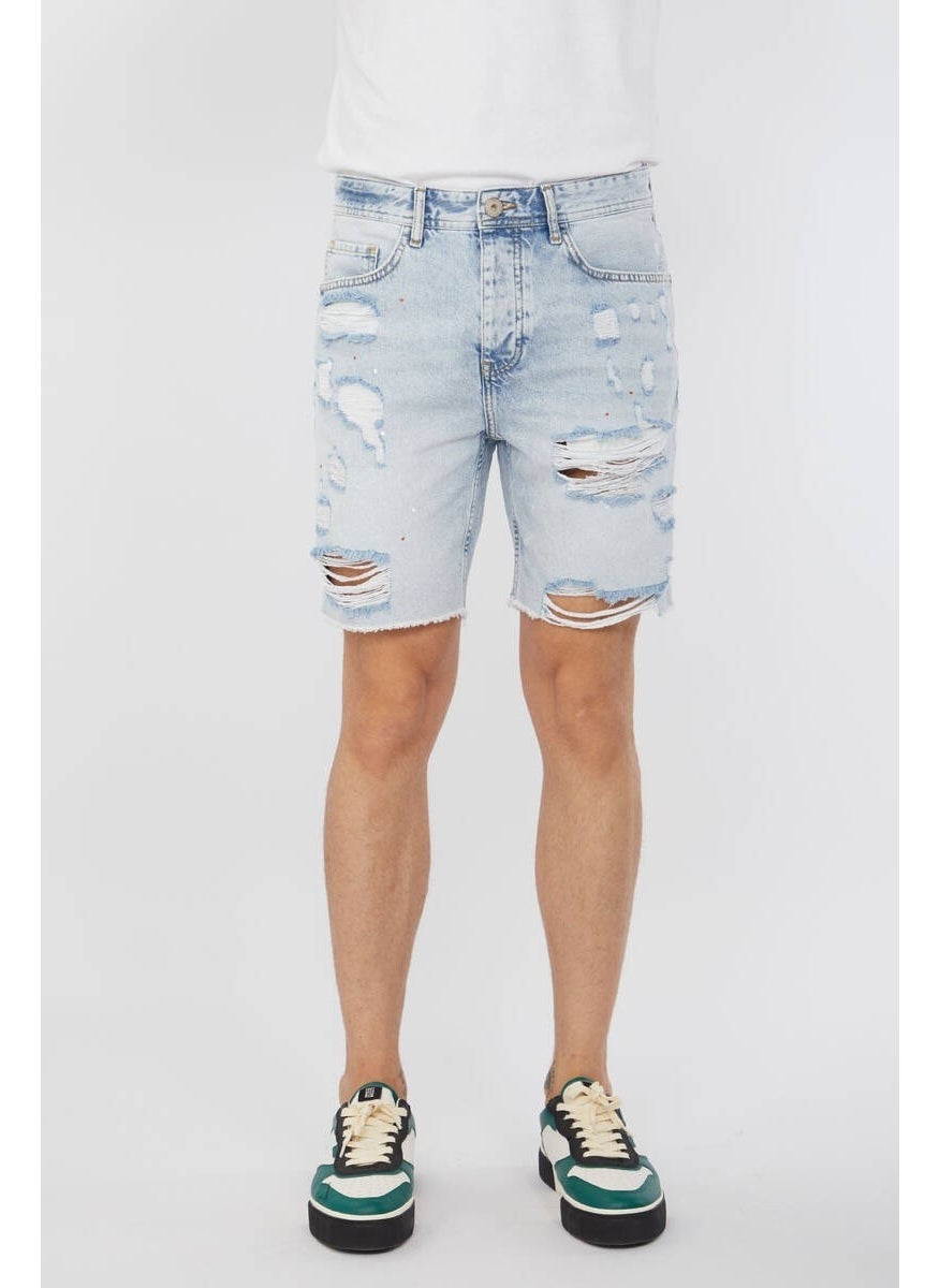 Men's Cut Out Printed Jean Shorts Light Blue - pzsku/Z9102D21383A53AE6106BZ/45/_/1730355959/896d8762-ec21-42d5-a888-84850bd4e4c3