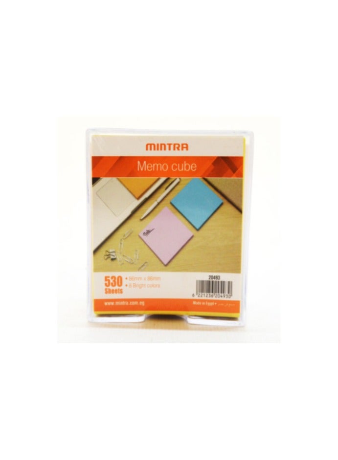 منترا ورق ملاحظات ملون من مينترا ، 8.6 × 8.6 ملم - 530 ورقة - Image 1