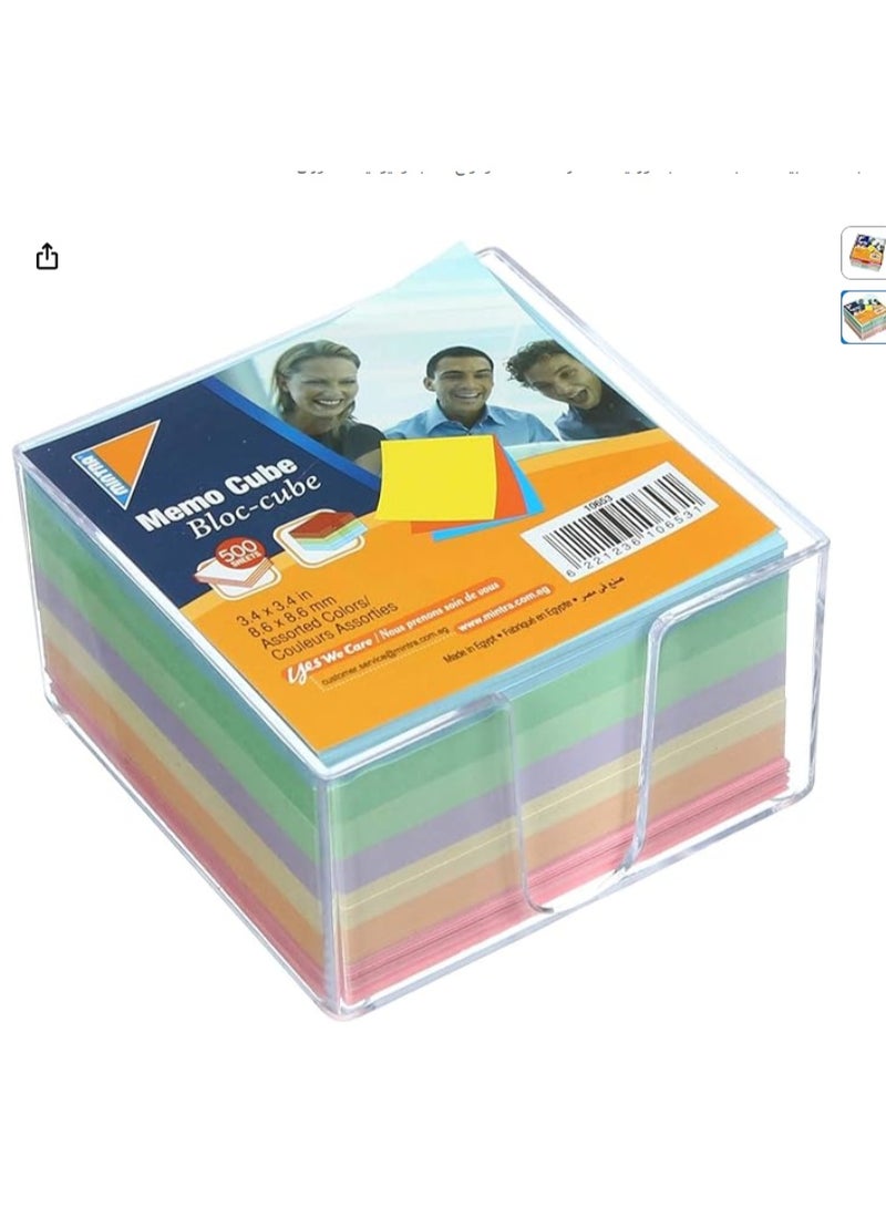 منترا ورق ملاحظات ملون من مينترا ، 8.6 × 8.6 ملم - 530 ورقة - Image 2