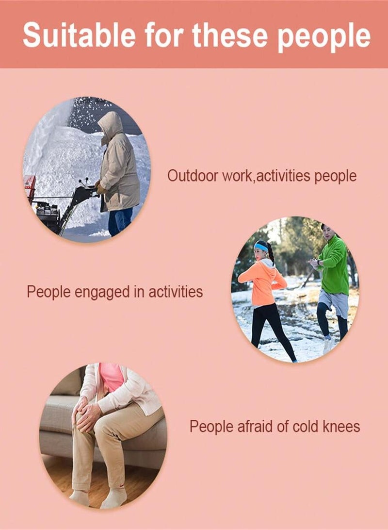 Hodaf 5 pieces of knee warmers, joint warmers, suitable for outdoor work and activities, can relieve joint pain - Image 2
