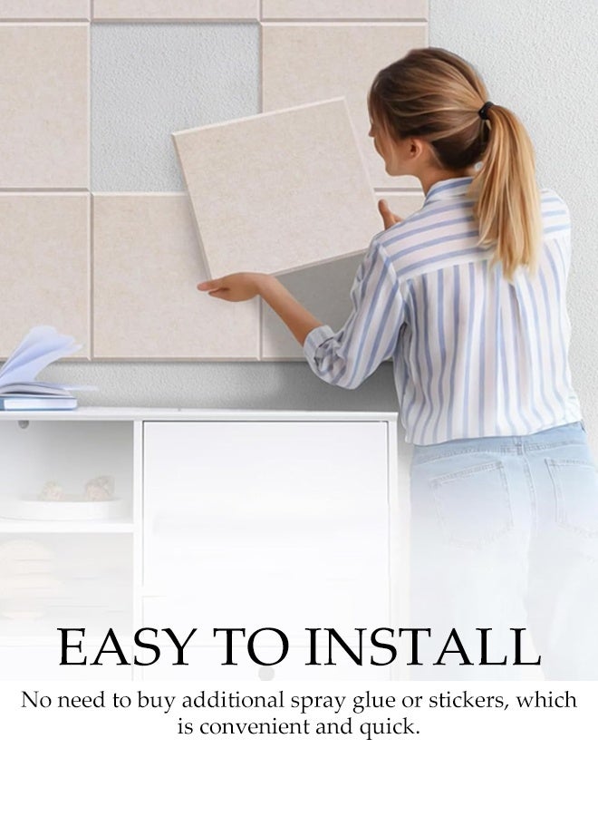 DUNISO 12 عبوة من ألواح الفوم العازلة للصوت، ألواح امتصاص الصوت للجدران، ألواح جدارية صوتية، ألواح صوتية ذات لاصق ذاتي بكثافة عالية، بلاط صوتي لاستوديو التسجيل، المكتب، الغرفة، المنزل (30*30 سم) - Image 3