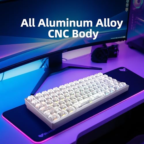 IROK MG75MAX 81 Keys Wired Magnetic Switch Keyboard, 256KHZ Single Key Scan Rate, PCB Nano-Coating Waterproof, Hall Effect, 8KHZ/ARGB/CNC Aluminum Gaming Keyboard(White) - Image 4