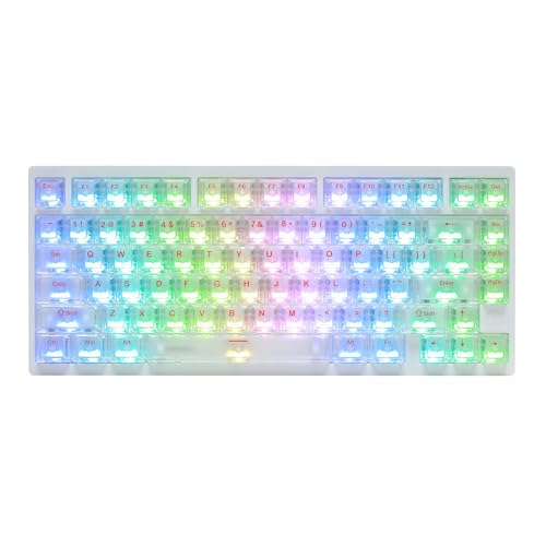IROK MG75MAX 81 Keys Wired Magnetic Switch Keyboard, 256KHZ Single Key Scan Rate, PCB Nano-Coating Waterproof, Hall Effect, 8KHZ/ARGB/CNC Aluminum Gaming Keyboard(White) - Image 1