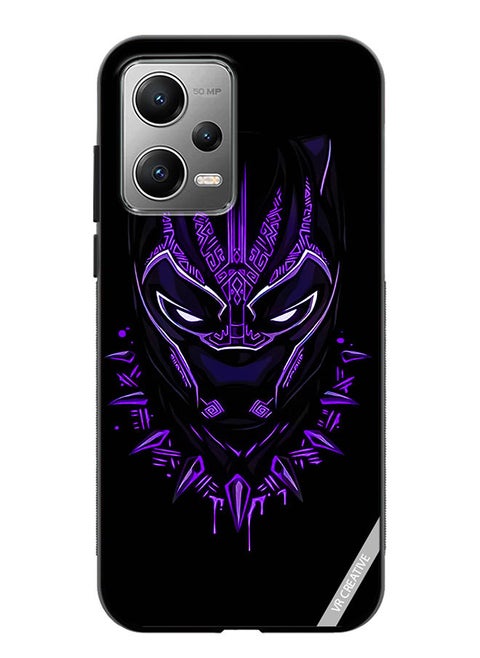 Protective Case Cover For Xiaomi Redmi Note 12 Pro Black Panther Design Multicolour