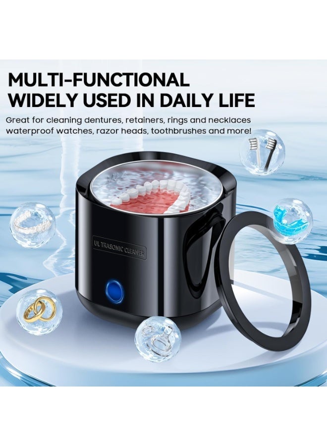 Chabeia Ultrasonic Retainer Cleaner Machine - Ultrasonic Dentures Cleaner for Guards Braces Aligner Toothbrush Jewelry and More - Image 4