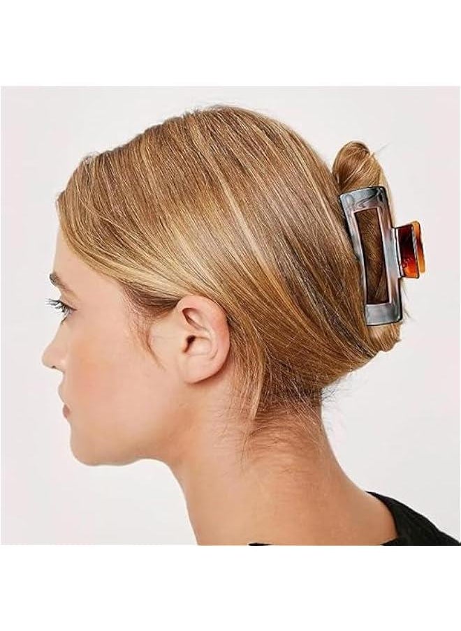 HOOKOR Hair Claw Clips for Women,8 PCS Non-slip Hair Claw Clips,Large Hair Claws Strong Hold jaw clip, Hair Styling Accessories For Women Gril  - Image 3