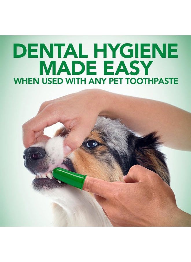 Vet's Best Dog Toothbrush - Easy Teeth Cleaning for Dog Dental Care, Perfect for Dogs and Cats - Comes With 10 Soft Finger Brushes Per Pack  - Image 4
