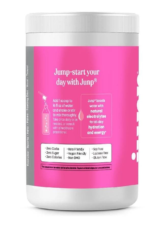 JUNP مسحوق إلكتروليت الترطيب من JUNP، مزيج مشروبات الإلكتروليتات، مزيج الترطيب، خالي من السكر، خالي من الغلوتين، 0 سعرات حرارية، 0 كربوهيدرات، صديق للكيتو، غير معدل وراثيًا، 90 وجبة. (الخوخ)... (ليميد فاكهة التنين)  - Image 4