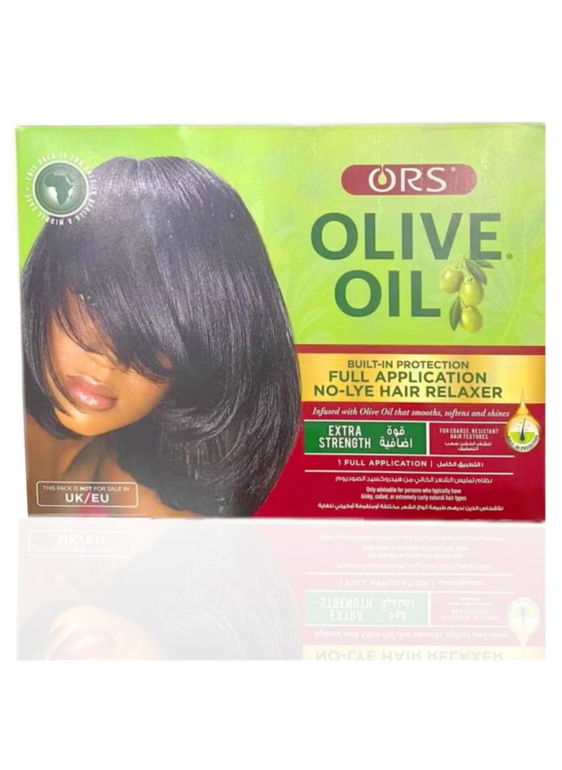 ORS ORS No-Lye Hair Relaxer Kit | With Olive Oil | Regular Strength, Built In Protection | For Fine & Medium Hair Textures  - Image 2