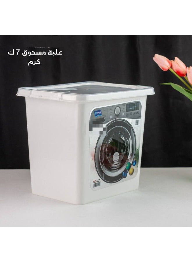 صندوق تخزين مسحوق غسيل - 7 كيلو - متعدد الالوان - Image 5