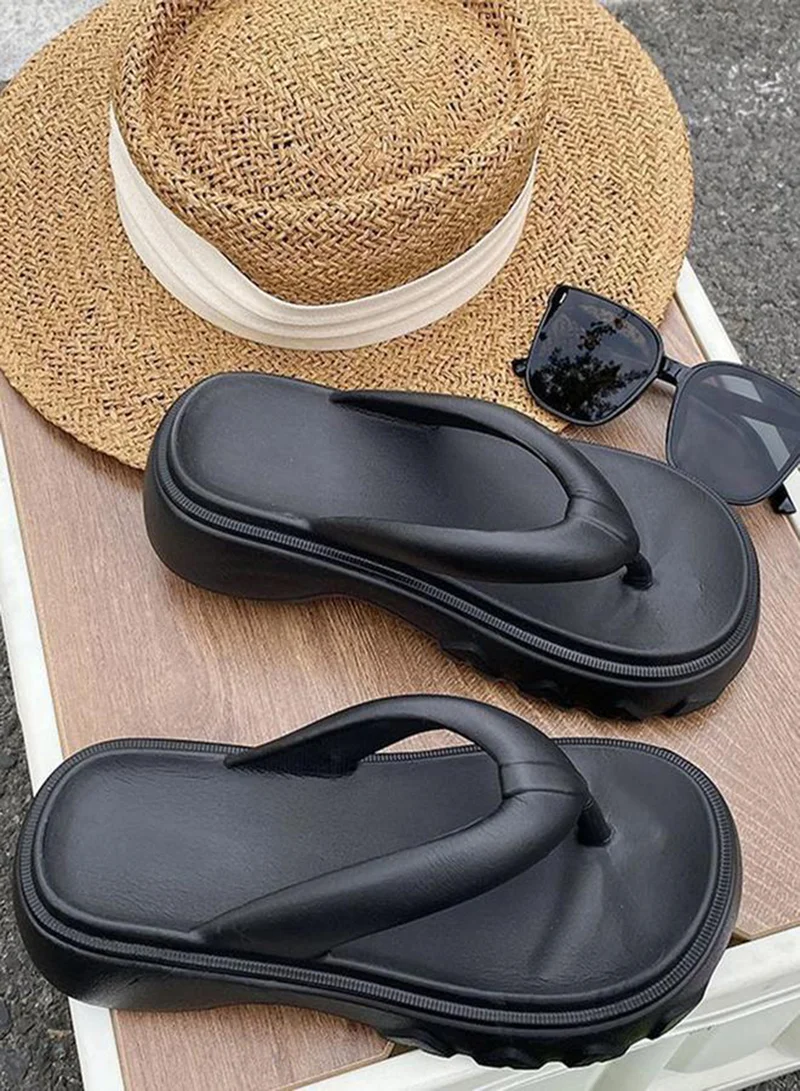 Sneak-a-Peek Sneak-a-Peek Platform Chunky Flip Flops