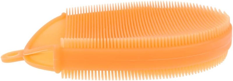 klarako Silicone Body Brush, Washing Scrubber,Shower Glove Exfoliating Body Cleansing Pad Sponge Bathing Cleaner SPA Feet Back Massage for All Kind Skins klarakoOrange - Image 4
