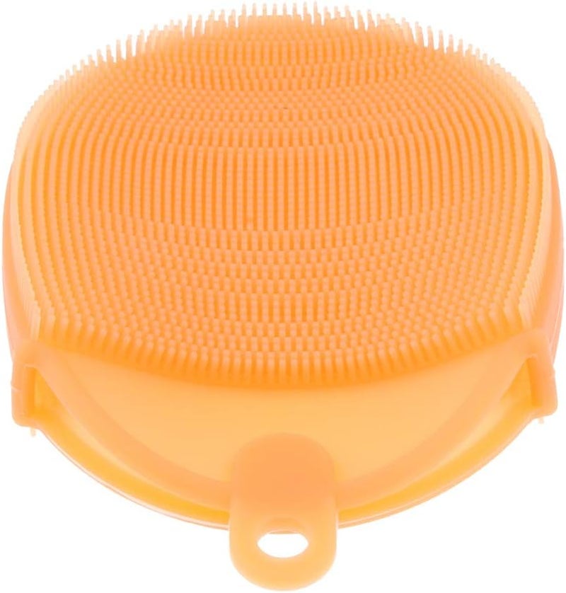 klarako Silicone Body Brush, Washing Scrubber,Shower Glove Exfoliating Body Cleansing Pad Sponge Bathing Cleaner SPA Feet Back Massage for All Kind Skins klarakoOrange - Image 3