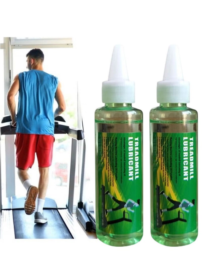 ايكانبو عبوة من قطعتين من زيوت تشحيم أجهزة المشي، زيوت تشحيم حزام أجهزة المشي، زيت صيانة أجهزة المشي، زيوت تشحيم سيليكون عالمية لحزام أجهزة المشي مناسبة لأجهزة المشي المنزلية وأجهزة المشي المكتبية، تقلل الاحتكاك، سهلة الاستخدام (60 مل + 60 مل) - Image 1