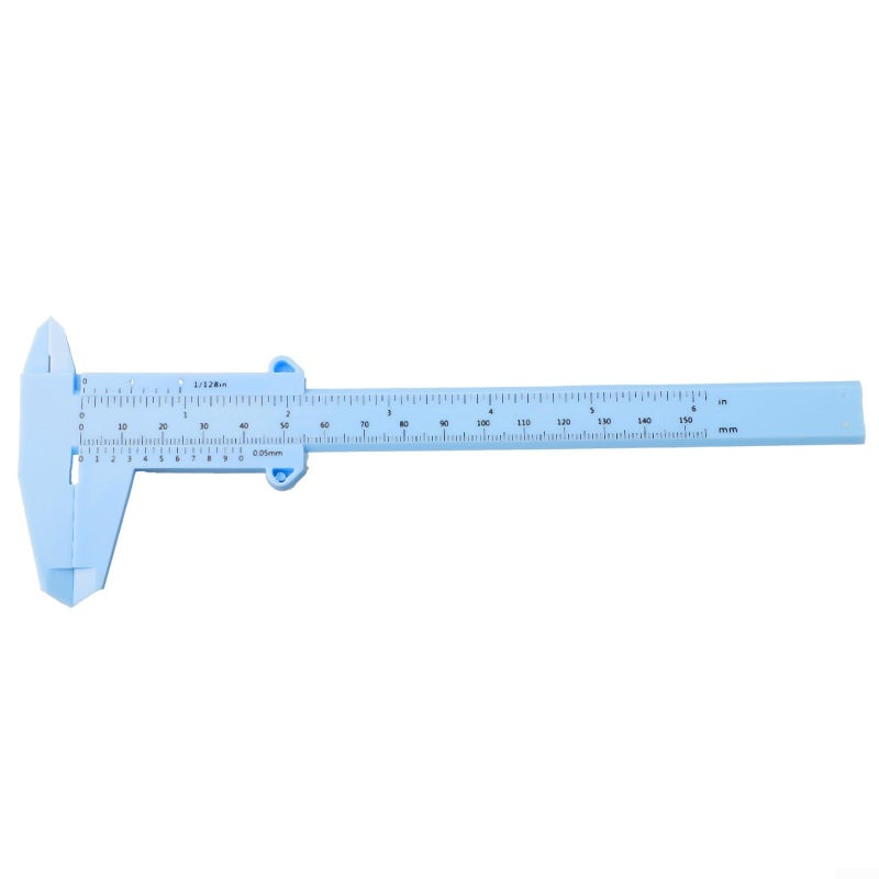 Blue Vernier Caliper 0 150mm Plastic Precision Measuring Tool Depth Height Diameter - Image 4