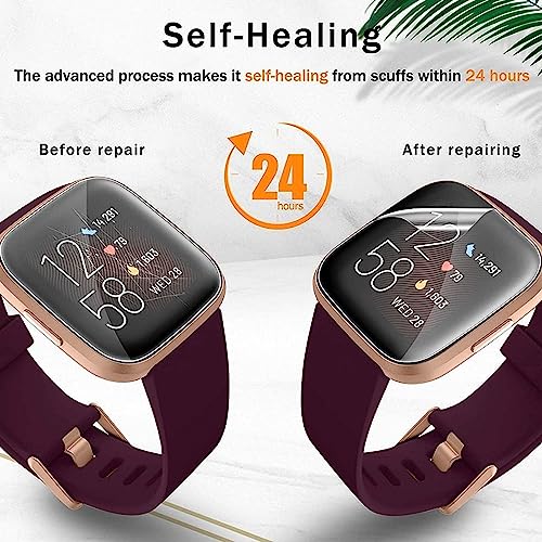 FCS smartwatch screen guard for Fitbit Versa 2 | Pack of 3 | Edge to Edge Coverage | Ultrathin 0.125mm 9H anti shock flexible Watch screen protector TPU membrane - Image 5
