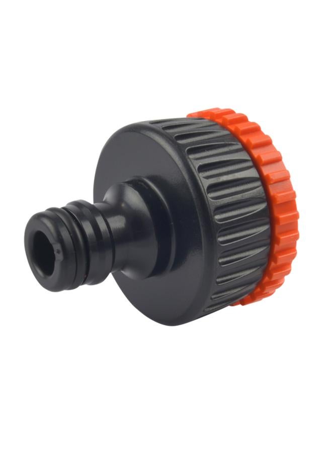 كلابر موصل خرطوم صنبور ملولب مقاس 1-3/4 بوصة باللونين الأسود والبرتقالي - Image 1