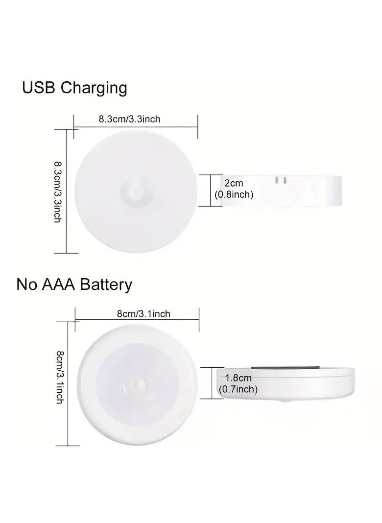 Goolsky 1pc Wireless Motion Sensor Night Light, Bedroom Decor Light, 6LED Detector Wall Decorative Lamp For Staircase Closet Room  - Image 5