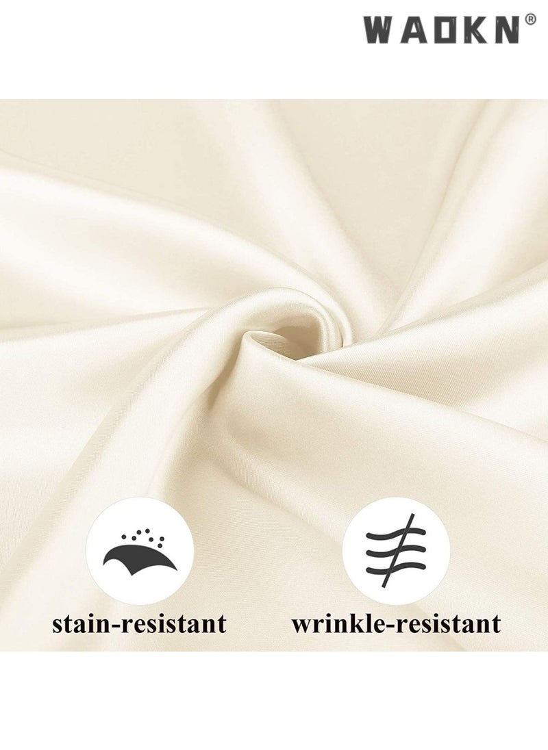 WAOKN Satin Napkins, Square Table Napkins, 10 Pcs 17x17" Soft Dinner Napkins Elegant Silk Napkins for Dinner Wedding Parties, Soft Smooth Fabric Washable Napkins for Parties, Weddings and Dinners  - Image 5