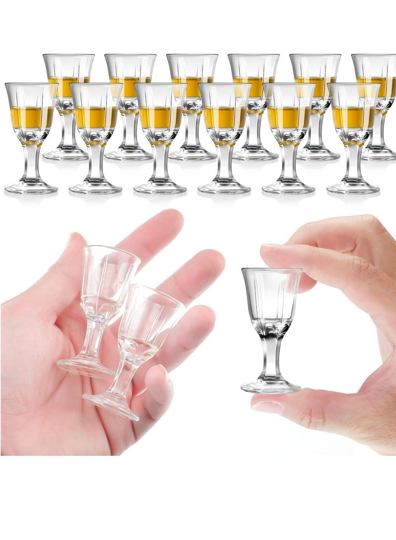 Y&D 12 Pieces 0.4 oz Mini Drink Glass Set, Glasses, Cute Glasses  - Image 1