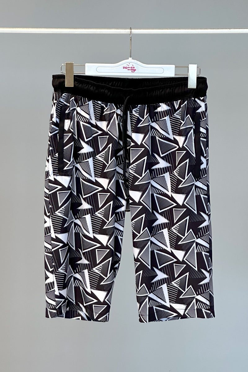 Remsa Mayo Remsa Swimsuit Patterned Men's Shorts Capri Swimsuit Rks-03  - Image 3
