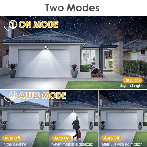 ProGreen 6000K Battery Motion Sensor Light Outdoor Waterproof Wireless LED Battery Powered Wall Light Auto On/Off Night Light 2 Pack Cool White - Image 3