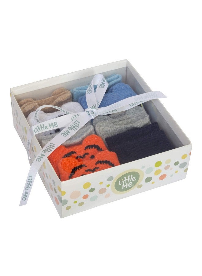 ليتل مي جوارب أطفال من ليتل مي، عبوة من 8 قطع، بتصميم حيوانات، من عمر 0 إلى 12 شهرًا - Image 3