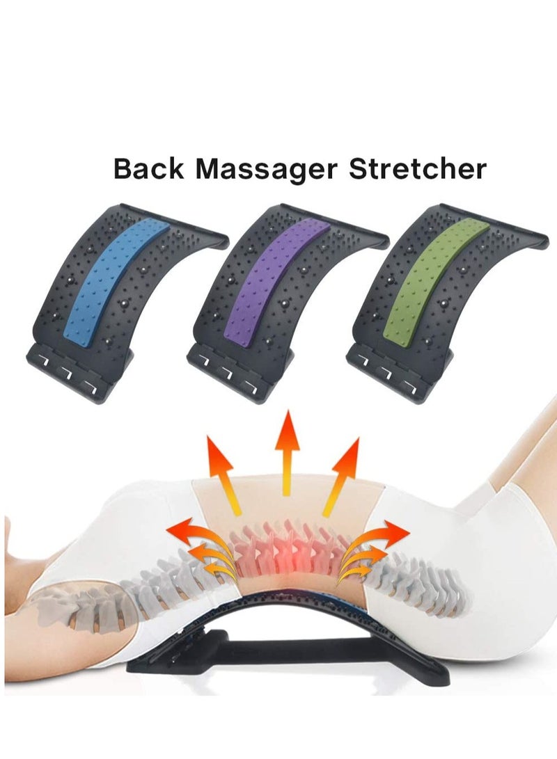 Magnetic Therapy Back Massager Stretcher Neck Stretch Tools Massage Cervical Pillow Lumbar Spine Support Corrector pain Relief(Purple - Image 2