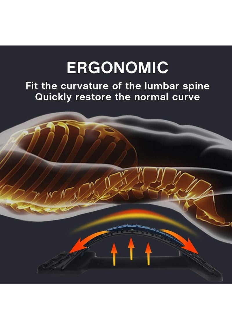 Magnetic Therapy Back Massager Stretcher Neck Stretch Tools Massage Cervical Pillow Lumbar Spine Support Corrector pain Relief(Purple - Image 5